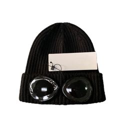 Unisex Double-use Thickened Winter Knitted Hat Warm Beanies Skullies Ski Caps With Removable Glasses For Men Women Cap Skullies