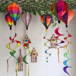 Hot Air Balloon Windsock Decorative Outside Yard Garden Party Event DIY Colour Wind Spinners Decoration C1208