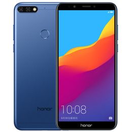 Original Huawei Honor 7C 4G LTE Cell Phone 4GB RAM 32GB 64GB ROM Snapdragon 450 Octa Core Android 5.99" Screen 13.0MP Face ID Smart Mobile Phone