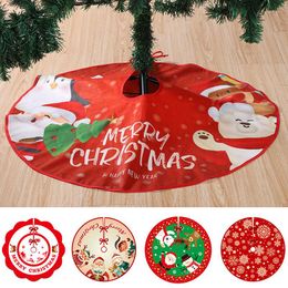 Christmas Decorations Round Tree Skirt Year Home Bottom Decoration Skirts Gifts Xmas Floor For Supplies