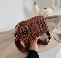 Famous Womens F leather camera bag purse evening bag Letter Embossing designer wallet presbyopic card holder Backpack 14 Colours