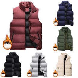 Men's Vests Mens Waistcoat Gilet Winter Warm Padded Quilted Sleeveless Body Warmer Jacket Mens Thermal Vest Parkas 221206