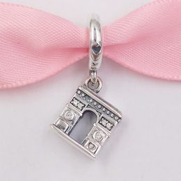 925 Sterling Jewellery Silver Beads Pendant Triumphal Arch Charms Fits European Pandora Style Bracelets & Necklace 798127CZ AnnaJewel