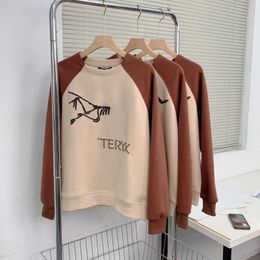 Autumn Winter Designer Sweater Printed Pullover Coat Oversize Long-sleeved T-shirt Ladies Arc Plus Fleece Sweatshirt