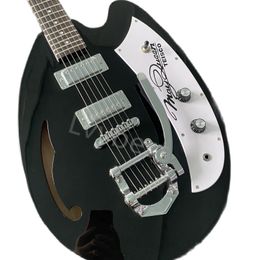 Lvybest China Electric Guitar Egg Shape Black Colour Factory Direct Sales Can Be Customised