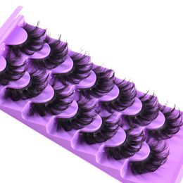 Light Soft Thick Mink False Eyelashes Naturally Soft and Vivid Hand Made Reusable Multilayer 3D Fake Lashes Curly Crisscross Strip Eyelash Extensions 6 Models DHL