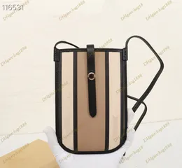 Nuova borsa per telefono Borsa a quadri classica Borsa per carte da lettere con giunzioni di moda Borse a tracolla casual con mini chiave di cambio verticale