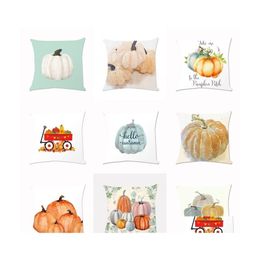 Other Festive Party Supplies Party Supplies Halloween Decorations For Home Pillow Er Various Pumpkin Patterns Novelty Festival Gif Dhqoa