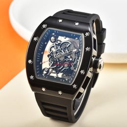 R A new generation of hollow design ceramic oil case hollow design of a small movement trend watchES business men quartz watches