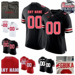 Stitched Ohio State Buckeyes football jersey Kyle McCord Jack Sawyer Miyan Williams Dawand Jones Lathan Ransom Mike Hall Jr. Tommy Eichenberg Ohio State jerseys