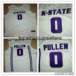 Men Women Youth 0 Jacob Pullen Kansas State Retro Throwback Basketball Jersey Stitched Customize any name and number Ncaa XS-6XL