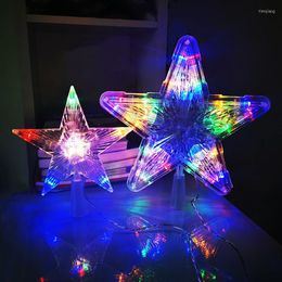Christmas Decorations Year 2022 Tree Decoration Star LED Lamp Garland Fairy Lights Home Decor On The Noel