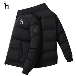 Mens Down Parkas HAZZYS Winter mens windbreaker zippered casual fashionable outdoor jacket cotton down 221207