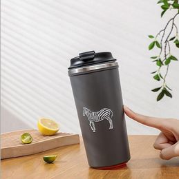 500ML Magic Tumbler Does Not Fall Cup Coffee Cup Travel Seal Stainless Steel Vacuum Flasks Thermos Mug For Car Water Bottles Suction Bottle