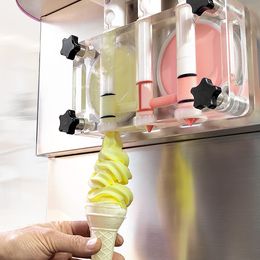Free shipping to door USA Kolice commercial Kitchen Equipment ETL CE snack food 3 flavors yogurt soft ice cream machine