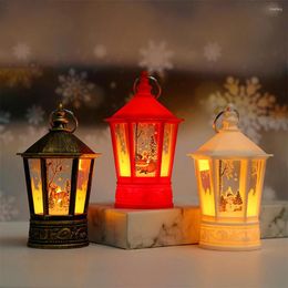 Christmas Decorations Year 2023 For Home Santa Snowman Lantern Desktop LED Lights Ornaments Xmas Gifts Noel 2022