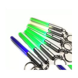 Other Event Party Supplies Led Flashlight Stick Keychain Party Supplies Mini Torch Aluminium Key Chain Ring Durable Glow Pen Wand L Dhsre