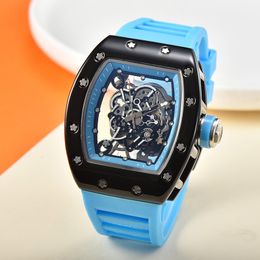 2024 generation of hollow design ceramic oil case hollow watch design of a small movement trend business quartz watches