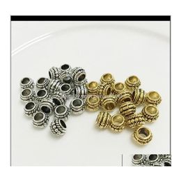 Metals Metals Jewelry Loose Beads Charm Big Hole Metal Bead For Pandora European Bracelet And Necklace Necklaces Fashion Diy Drop Del Ott8C