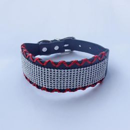 Dog Collars Genuine Leather Hand-woven Water Drill Pet Accessories Adjustable For Small Medium Large Dogs