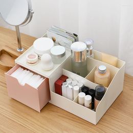 Storage Boxes Quality Drawer Plastic Multi-function Dressing Desktop Cosmetics Jewelry Sundries Multi-grid Finishing Organizer