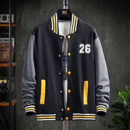 Mens Jackets hip hop streetwear baseball jacket coat bone embroidery Standup collar japanese streetwear bomber college jacket 221207