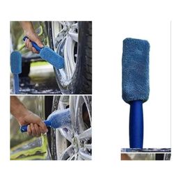 Cleaning Brushes 1Pc Car Wash Detailing Cleaning Brush Microfiber Wheel Rim For Trunk Motorcycle Inventory Drop Delivery Home Garden Dhka6