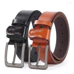 Belts TPU Leather Belt Pin Buckle Vintage Men Fashion Strap Male Waistband Buckles Fancy For