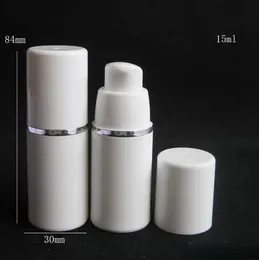 Portable 15ml 30ml 50ml High Quality White Airless Pump Bottle -Travel Refillable Cosmetic Skin Care Cream Dispenser PP Lotion Packing Container