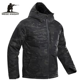 Mens Down Parkas Mege Tactical Jacket Winter Parka Camouflage Coat Combat Military Clothing Multicam Warm Outdoor Airsoft Outwear windcheater 221207