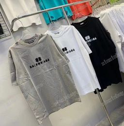 xinxinbuy Men designer destroyed Tee t shirt Paris Mosaic worldwide letters print short sleeve cotton women white black XS-2XL