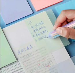 Notes Transparent sheets S M L Size Memo Pad Bookmark Marker Sticker Paper Office School Supplies