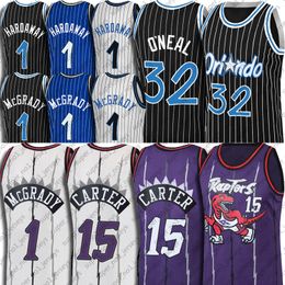 Basketball Jersey Vince Carter 15 1 Shaquille Oneal Anfernee Hardaway Tracy Mcgrady Zxcv4