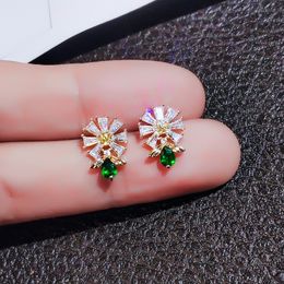 Fashion Queen Bee Ear studs Earrings Animal Hook Earring CZ Women Charm Bridal Wedding Jewelry Gift