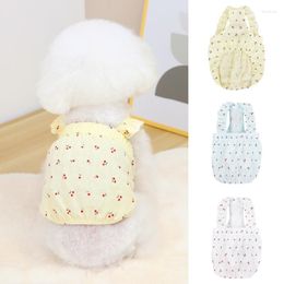 Dog Apparel Thin Pet Skirt Summer Clothes Cherry Sling Dress For Small Chihuahua Bichon Poodle Costume Puppy Dresses