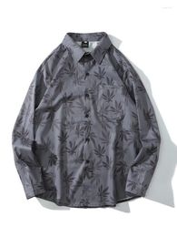 Men's Casual Shirts 2022SS Vinatge Japan Shirt American Full Print Hawaiian Blouse Designer Aesthetic Top Men's Gothic