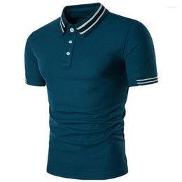 Men's Polos Nice Top Fashion Brand Men Polo Shirts Summer Style Short Sleeve Solid Shirt Blouse