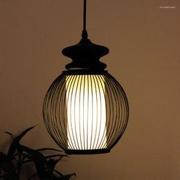 Pendant Lamps Modern Chinese Restaurant Lights Light Bamboo Single Staircase Southeast Bedside Lamp Aisle ZS64