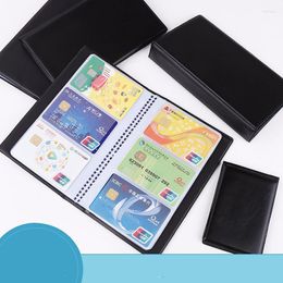 Card Holders 40/120/180/240/300 Bits ID Holder Case Bank Cards Storage Bag Quality PU Leather Business Organizer Cover