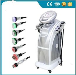 Factory 80K cavitation slimming RF Ultrasonic Suction Lipo Vacuum Slimming machine Radio Frequency Face Lifting And Anti Ageing Beauty Equtpment with 7 handles