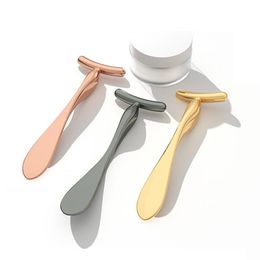 Party Favor Metal Eye Cream Massage Stick T-Shaped Double Head Face Cream Spoon Beauty Tools