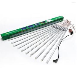 Strings 30cm 50cm 80cm 2835 Led Meteor Tube Shower Rain Lights Outdoor Christmas Tree White Blue RGB 10 Tubes/set