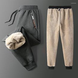 Men's Pants 2023 Winter Warm Thick Fleece Sweatpants Men Blue Casual Baggy Joggers Sportswear Plus Size 8XL Loose For