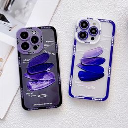 Colourful Cute Graffiti Clear Phone Cases For iPhone 14 13 12 11 Pro MAX X XR XS Max 14 Plus 7 8 Fashion Transparent Shockproof Cover
