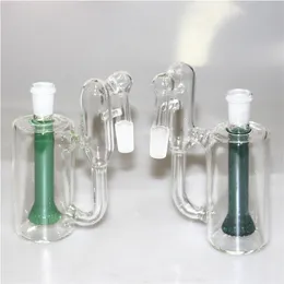 Glass Ash catcher for hookah water pipe bongs 45 Degree Shower head percolator one inside 14mm joint thick ashcatcher