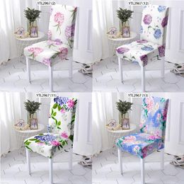 Chair Covers Flower Print Spandex Office Cover Sillas De Oficina Recliner Women Chiffon Floral Ups Home