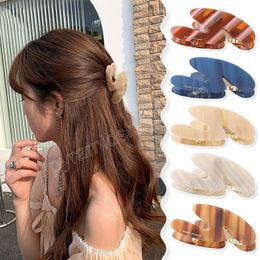 Fashion Acetic Acid Luxury Boutique Simple Geometric Striped Hairpin Barrettes for Women Girl Accessories Headwear