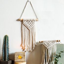 UPDATE DIY Handmade Woven Macrame Wall Hanging Tapestry Curtain Home Decor for Bedroom living room Boho Tapestry Hanging decoration