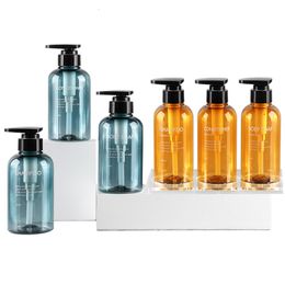 Liquid Soap Dispenser Bottle Bathroom Shampoo Body Wash Press Type Lotion Empty 300ML 500ML 221207