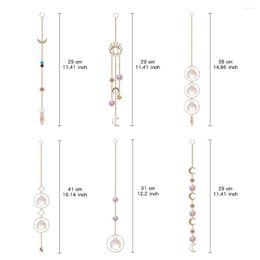 Garden Decorations Good Durable Metallic Star Moon Sun-catcher Ornament Wind Chimes Eye-catching Lightweight Hanging For Living Room